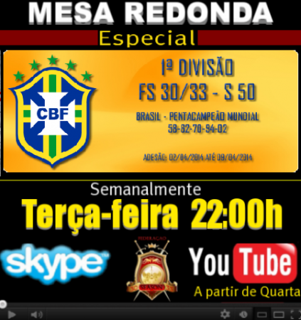 Mesa Redonda -  1ª Divisão Season 50 - Pré competição